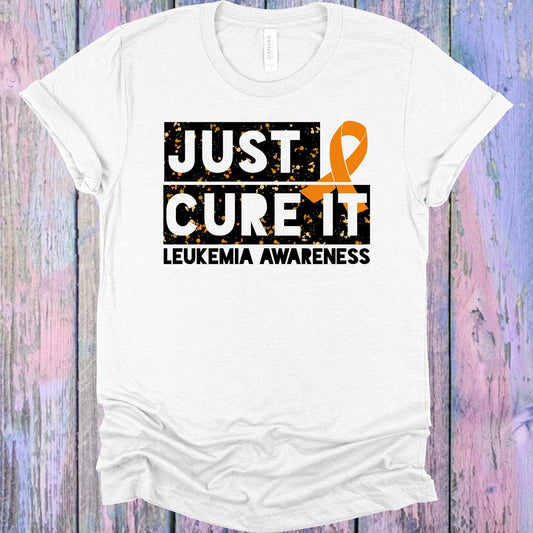 Just Cute It Leukemia Awareness Graphic Tee