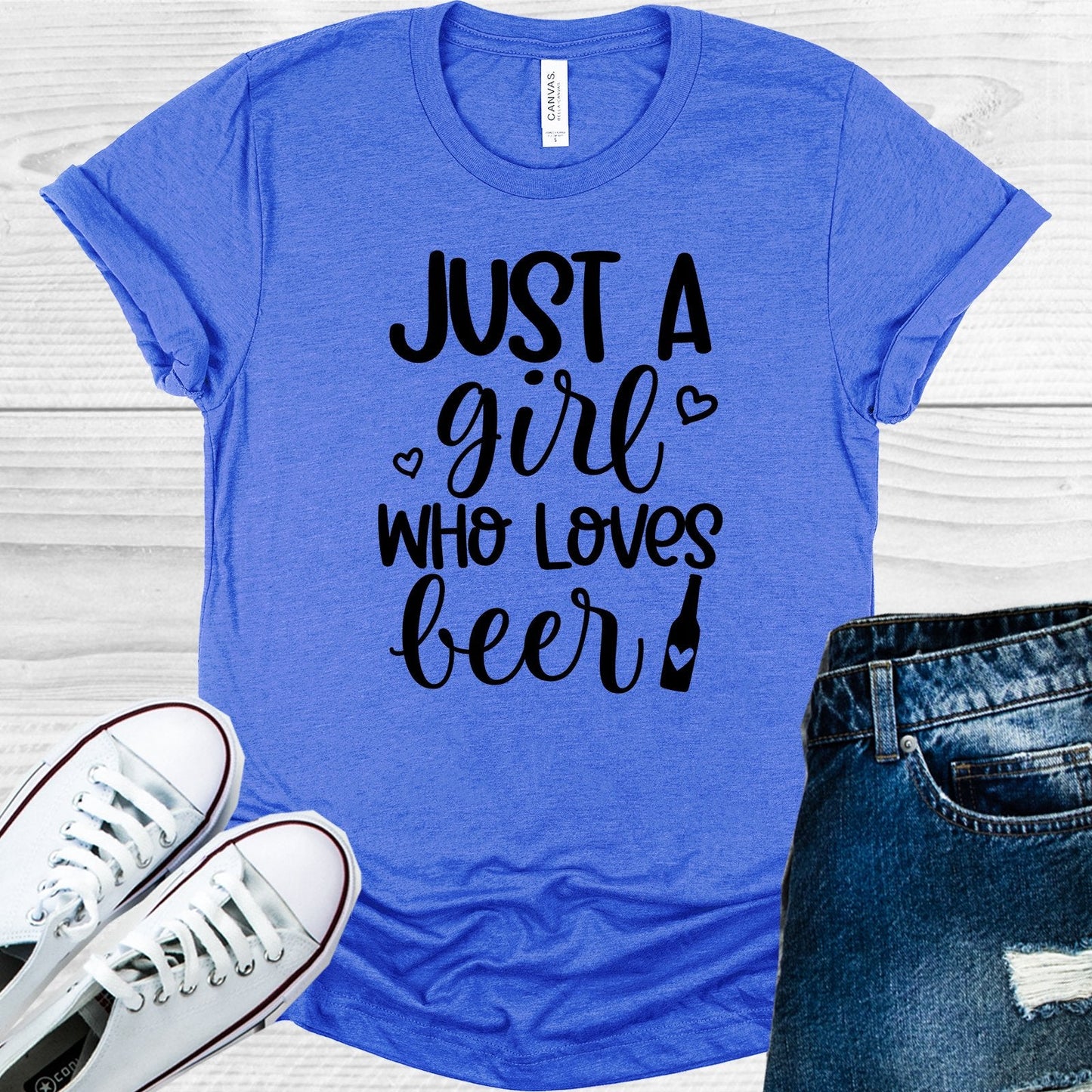 Just a Girl Who Loves Beer Graphic Tee