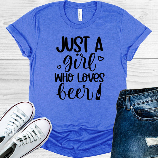 Just a Girl Who Loves Beer Graphic Tee