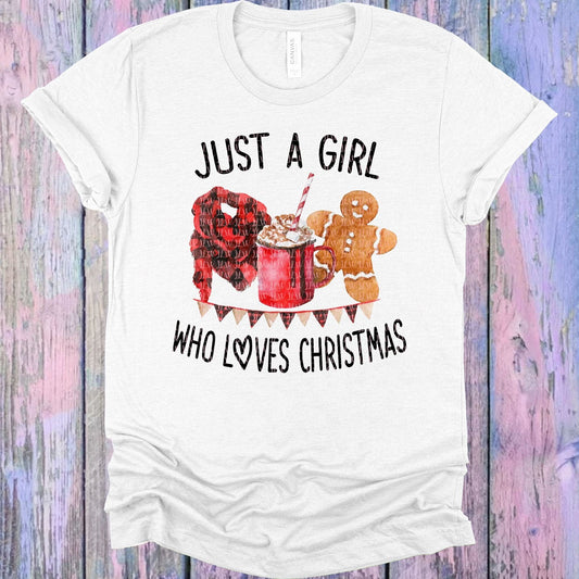 Just a Girl Who Loves Christmas Graphic Tee