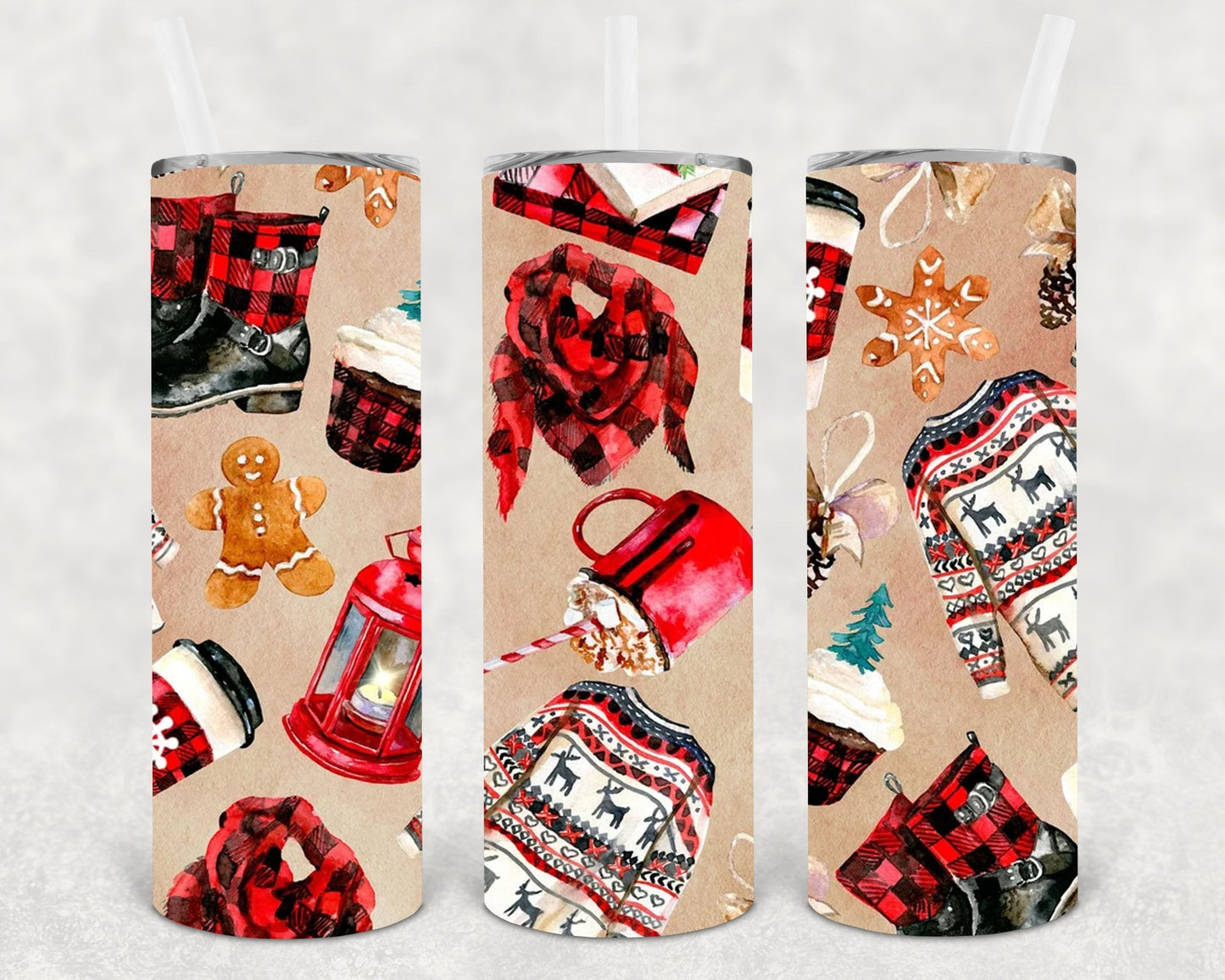 Just a Girl Who Loves Christmas 20 oz Skinny Tumbler