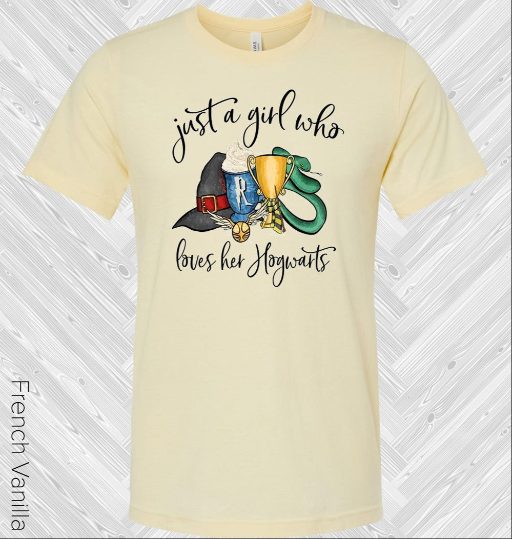 Just a Girl Who Loves Her Hogwarts Graphic Tee