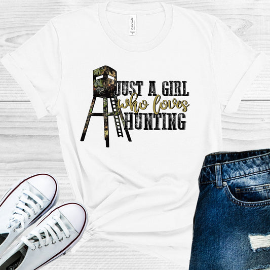 Just a Girl Who Loves Hunting Graphic Tee