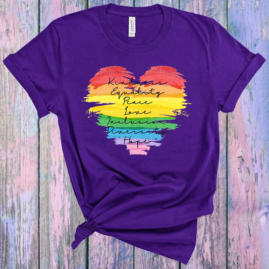 Kindness Equality Peace Graphic Tee