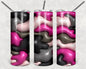 Pink Camo Puffy 20 oz Skinny Tumbler