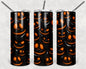 Jack o'Lantern Puffy 20 oz Skinny Tumbler