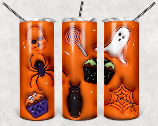 Halloween Puffy 20 oz Skinny Tumbler