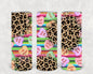 Leopard Conversation Hearts 20 oz Skinny Tumbler