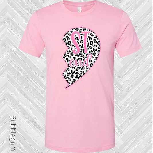 Leopard Heart Best Friend (Right Shirt in Photo) Graphic Tee
