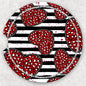 Car Coaster Set - Leopard Hearts and Stripes