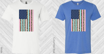 Leopard and Lace Flag Graphic Tee