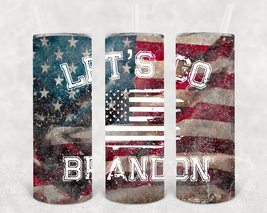 Let's Go Brandon 20 oz Skinny Tumbler