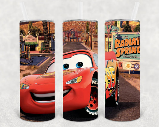 Lightning McQueen 20 oz Skinny Tumbler