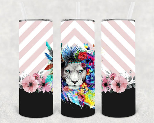 Lion 20 oz Skinny Tumbler