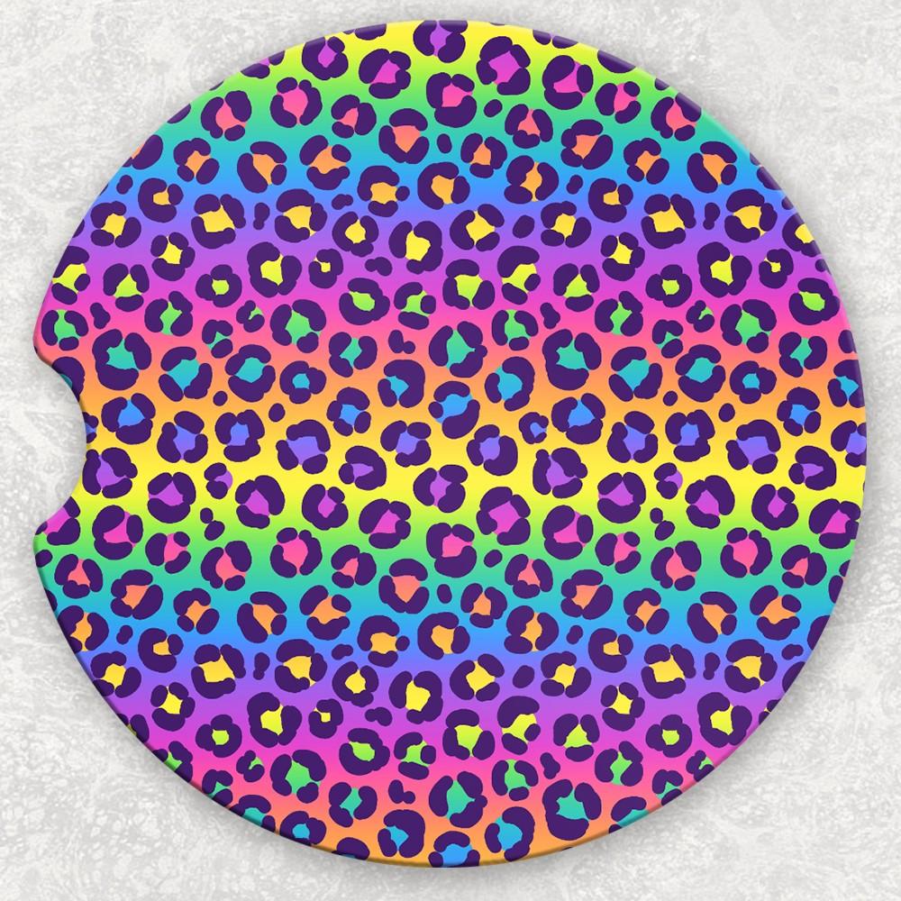 Car Coaster Set - Lisa Frank Leopard