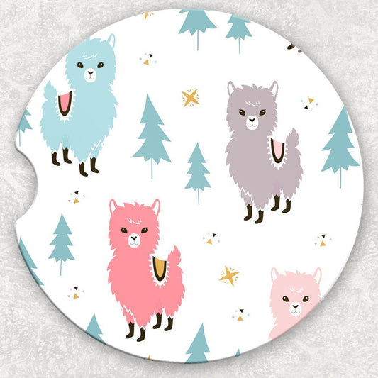 Car Coaster Set - Llama