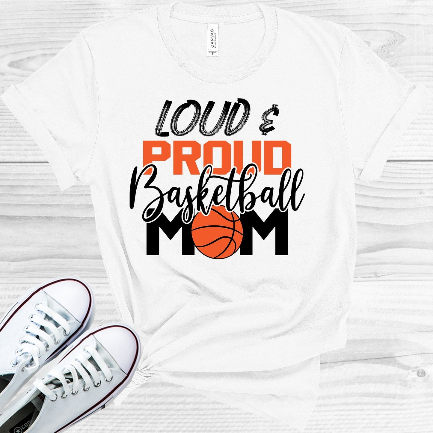 Loud & Proud Basketball Mom Graphic Tee