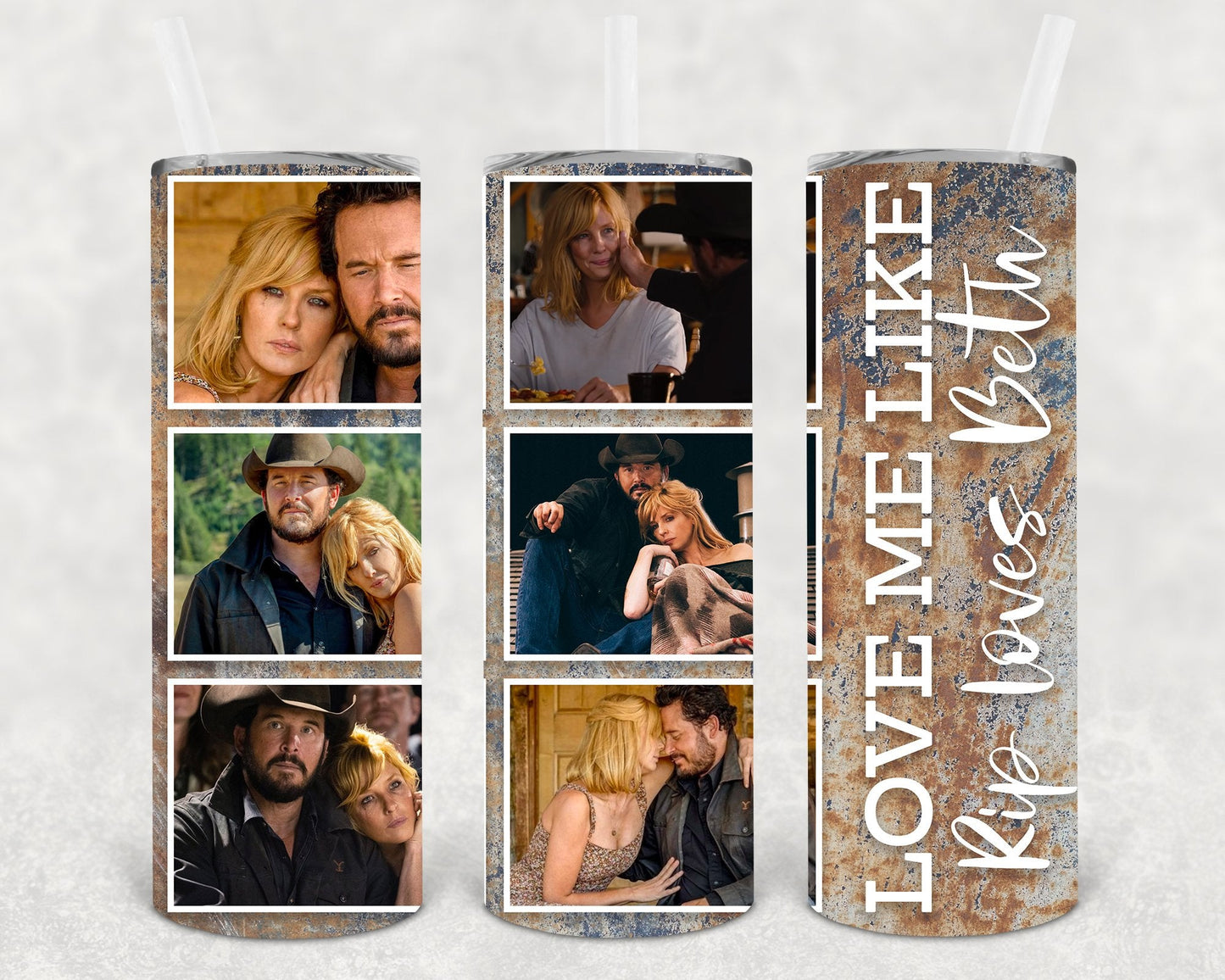 Love Me Like Rip Loves Beth 20 oz Skinny Tumbler