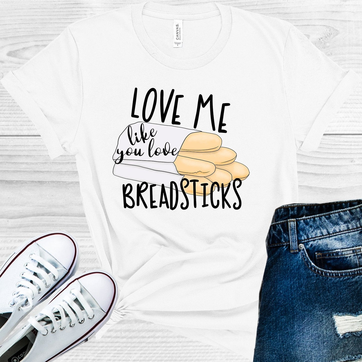 Love Me Like You Love Breadsticks Graphic Tee