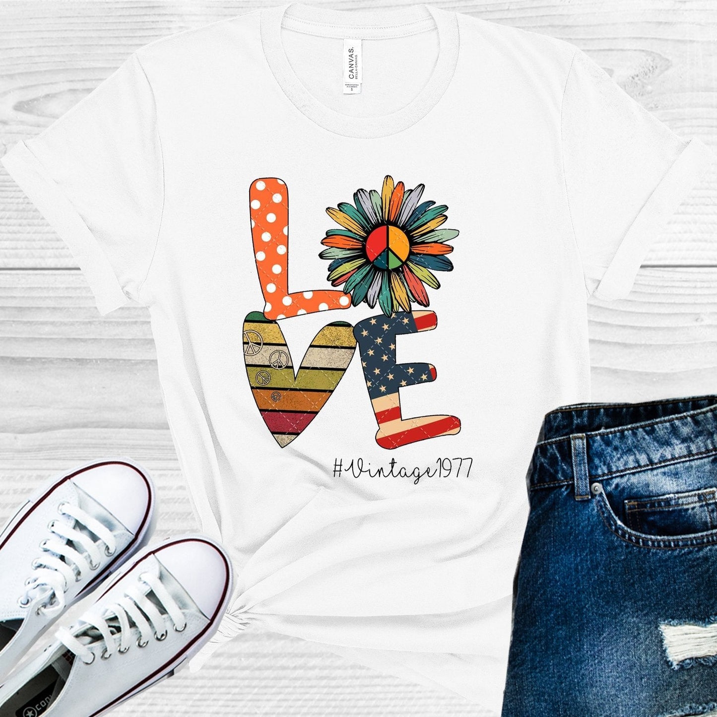 Love Vintage Year Customized Graphic Tee