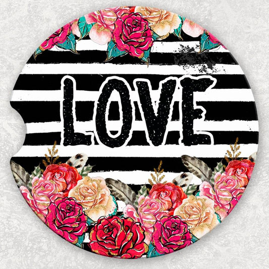 Car Coaster Set - Love