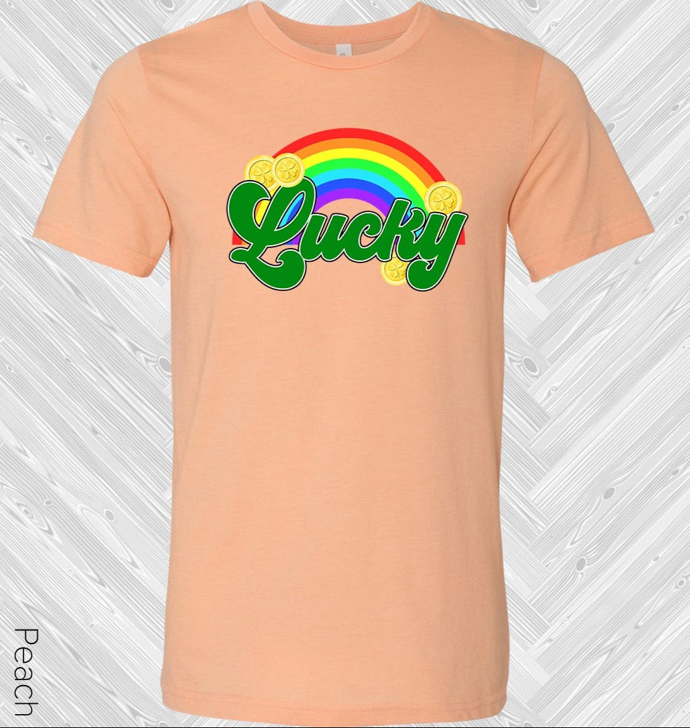 Lucky Rainbow St. Patrick's Day Graphic Tee