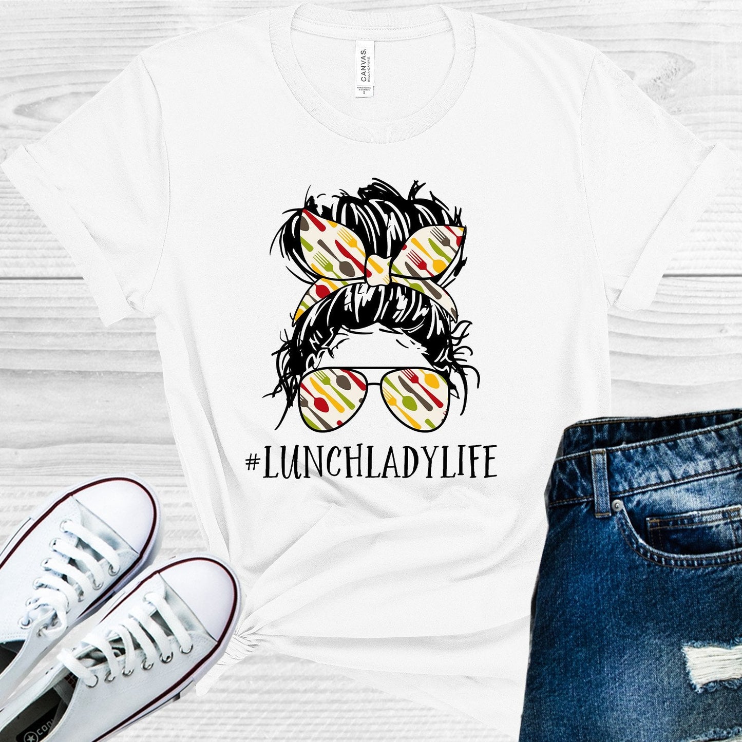 Lunch Lady Life #lunchladylife Graphic Tee