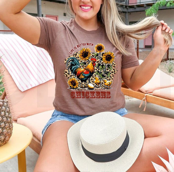 Life is Better with Chickens Graphic Tee