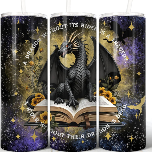 A Dragon Without Its Rider 20 oz Skinny Tumbler