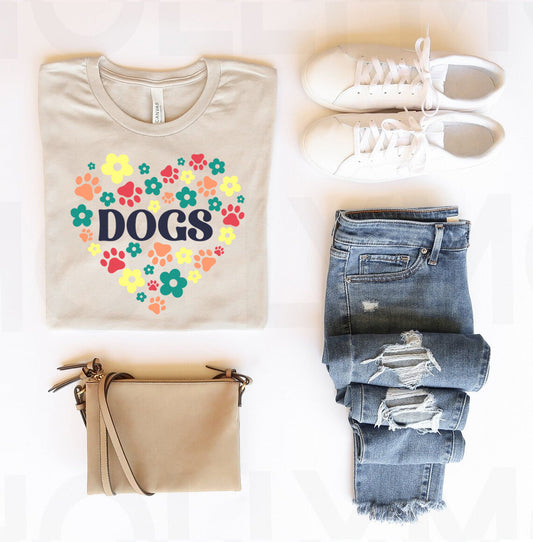 Dogs Heart Graphic Tee