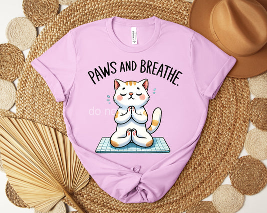 Paws and Breathe Graphic Tee