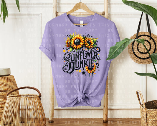 Sunflower Junkie Graphic Tee