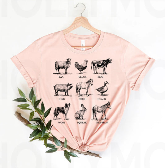 Animal Sounds - Graphic Tee