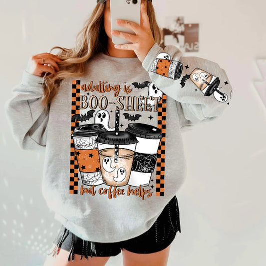 Adulting is Boo Sheet Graphic Tee