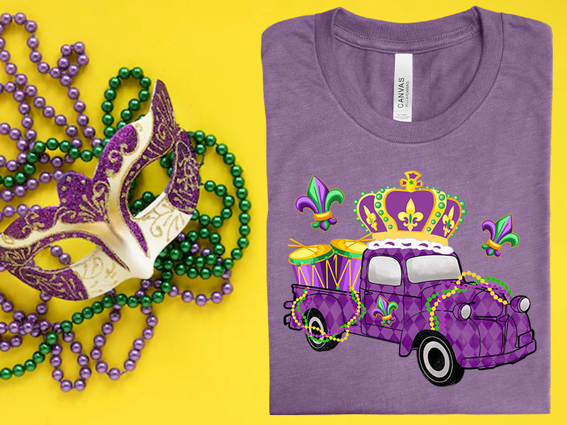 Mardi Gras Truck Graphic Tee