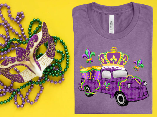 Mardi Gras Truck Graphic Tee