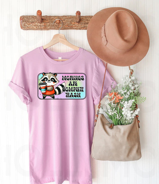 Mornings are Complete Trash Graphic Tee