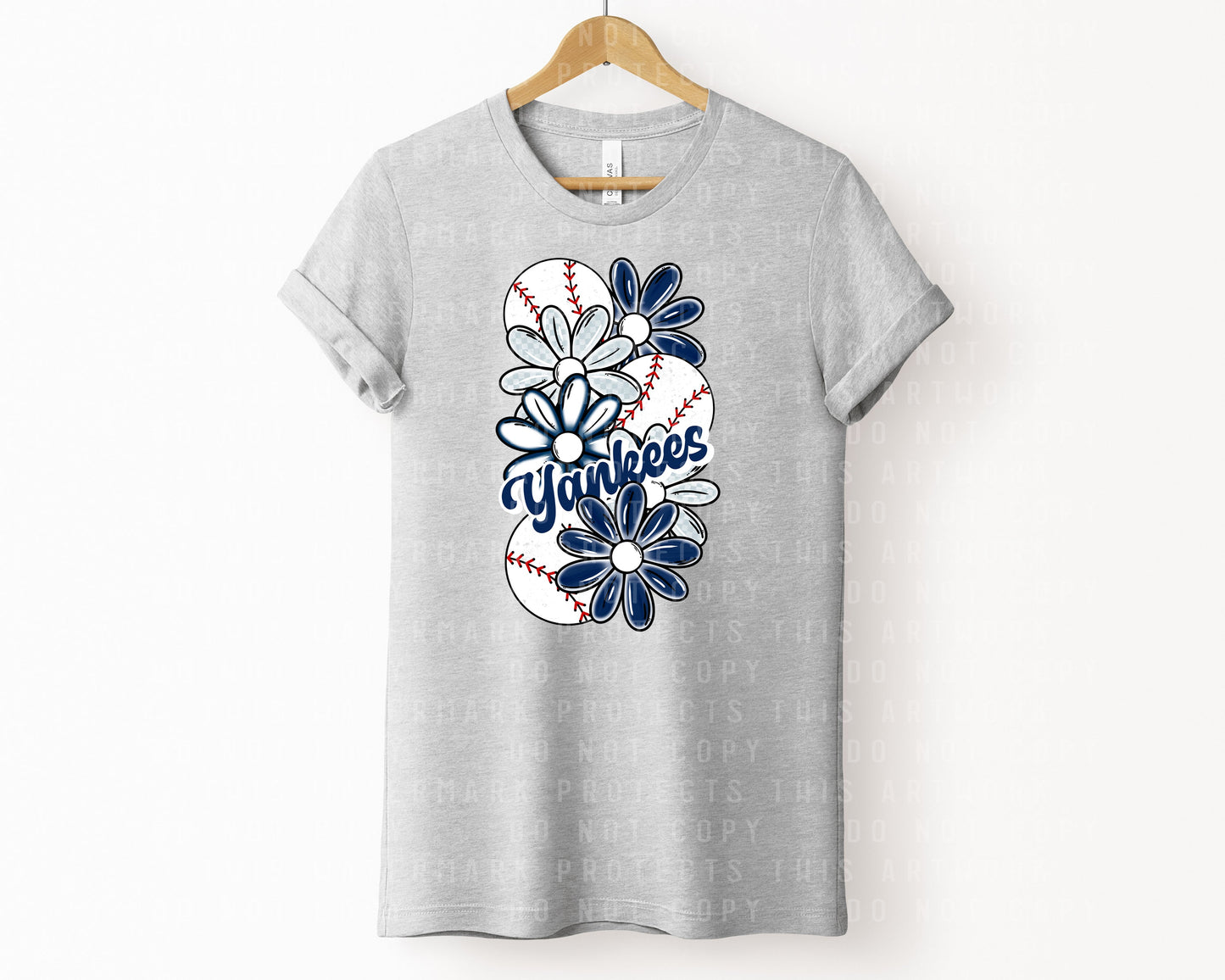 Yankees Floral Graphic Tee