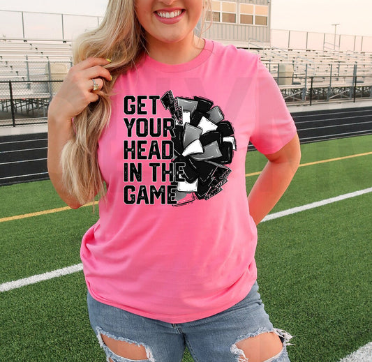 Get Your Head in the Game Cheer Graphic Tee