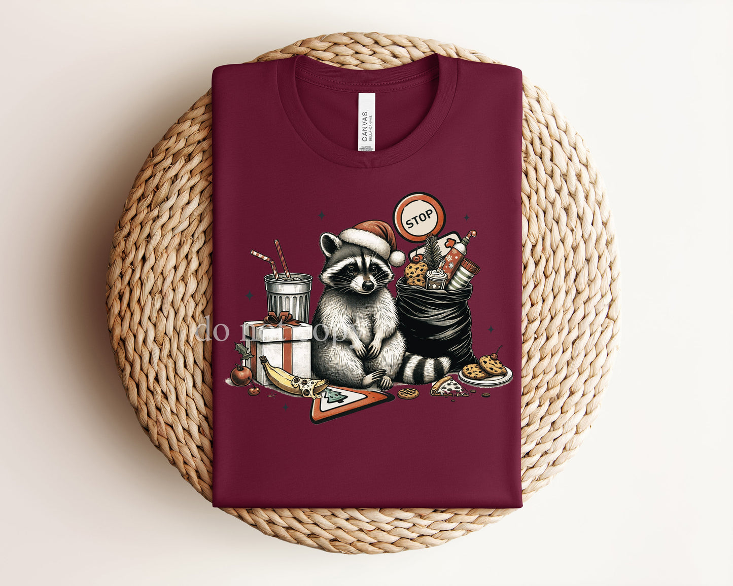Christmas Raccoon Graphic Tee