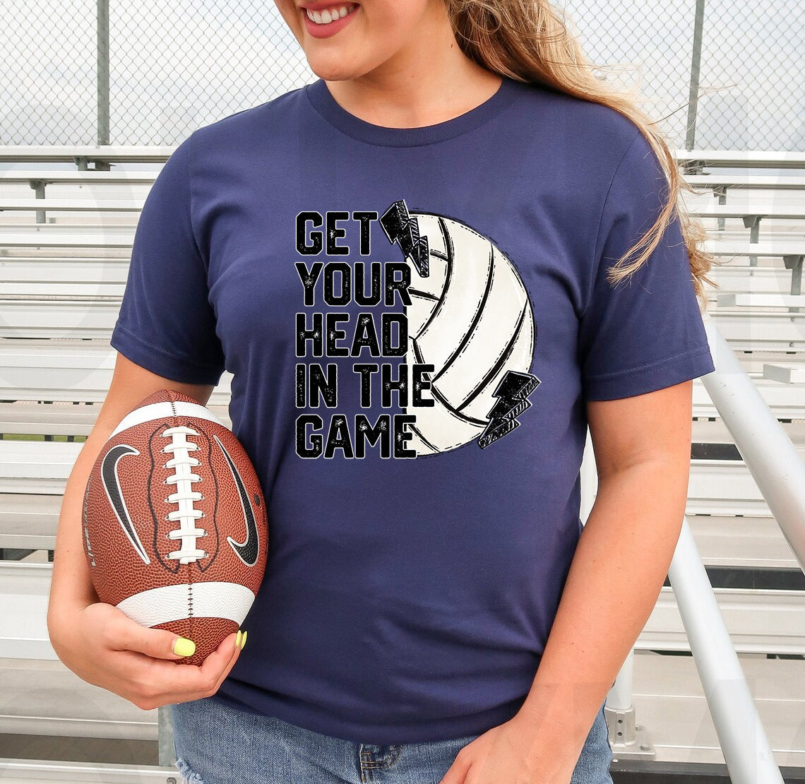 Get Your Head in the Game Volleyball Graphic Tee