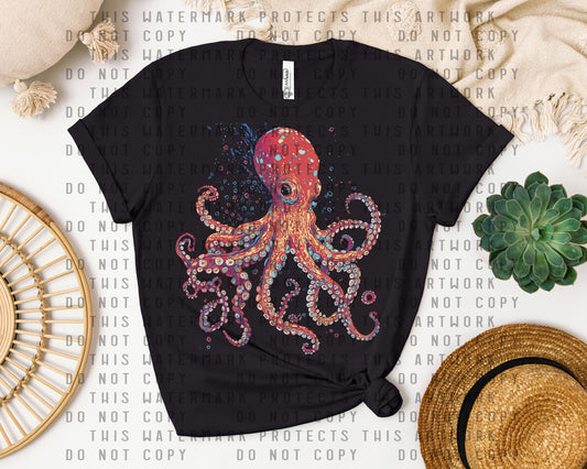 Dark World Octopus Graphic Tee
