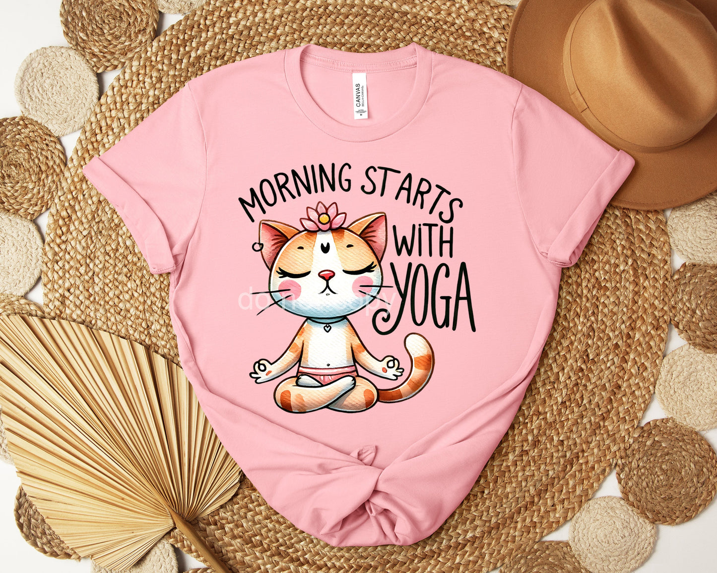 Morning Starts with Yoga Graphic Tee