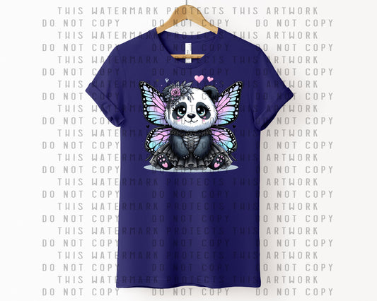 Goth Fairy Panda Graphic Tee