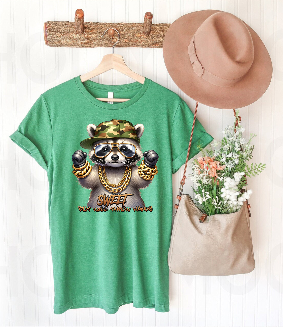 Sweet But Will Throw Hands Graphic Tee