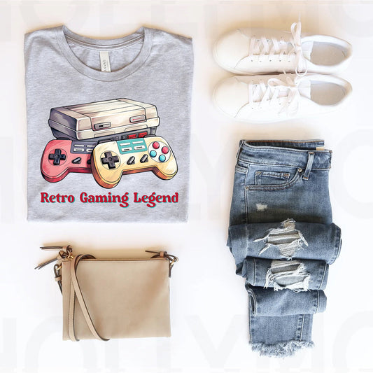 Retro Gaming Legend Graphic Tee