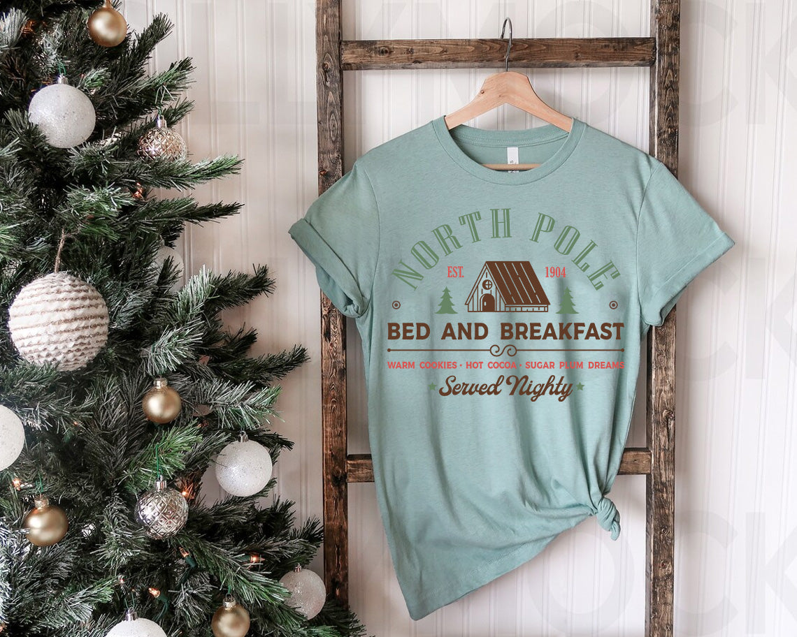 North Pole Bed and Breakfast Graphic Tee