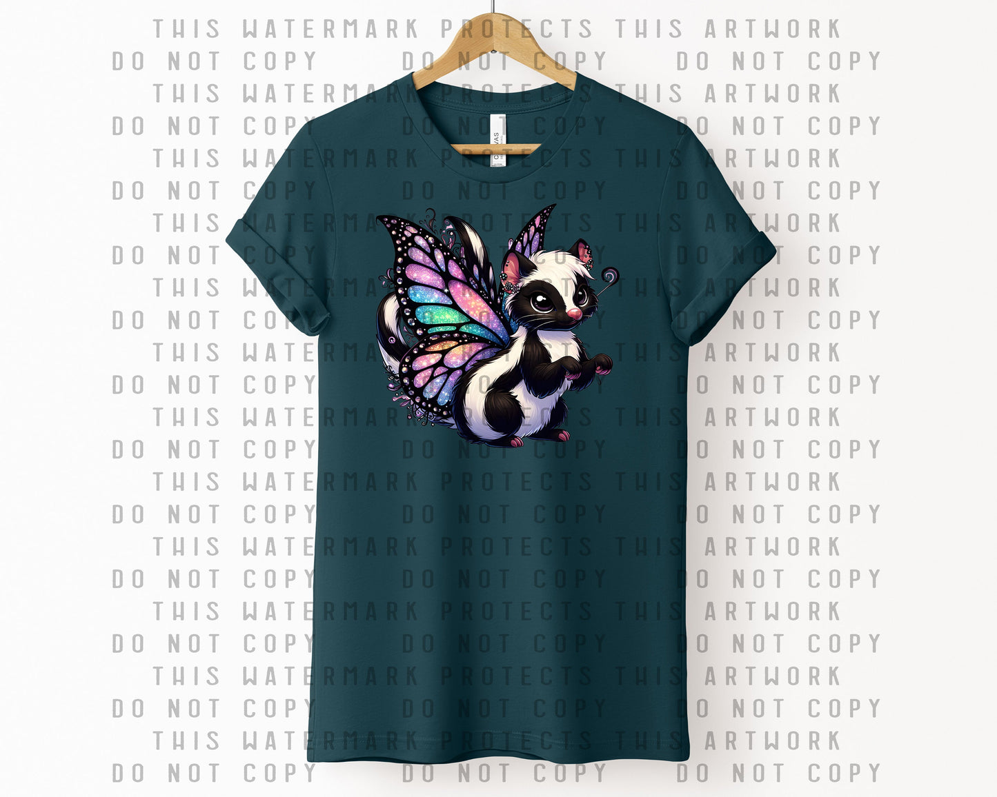 Goth Fairy Skunk Graphic Tee
