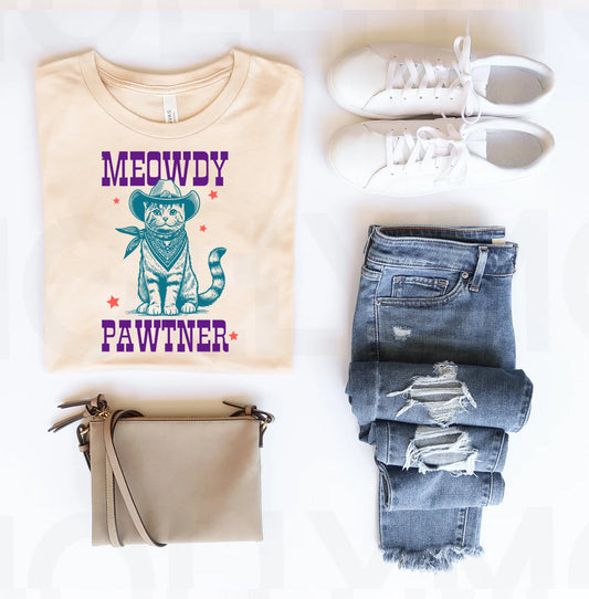 Meowdy Pawtner Graphic Tee