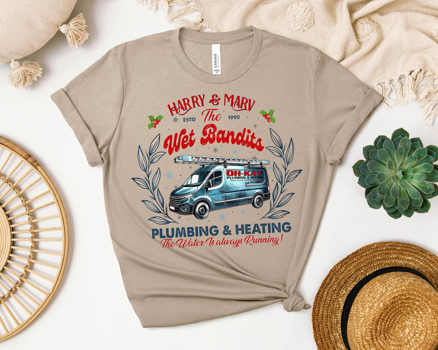 Wet Bandits Plumbing and Heating Graphic Tee